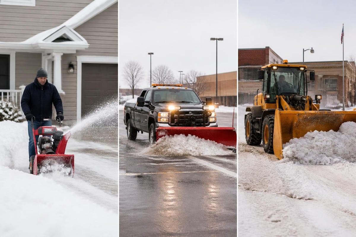 Snow removal service tiers
