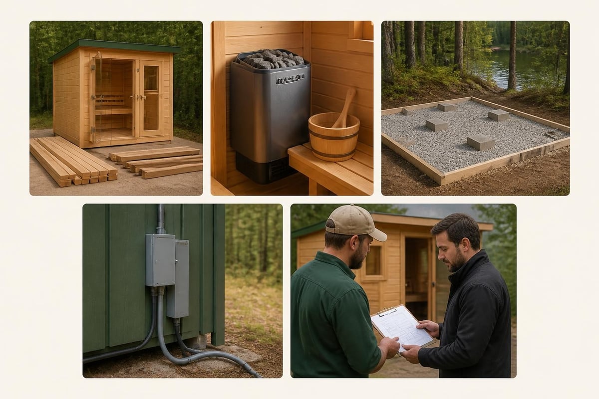 Outdoor sauna cost factors
