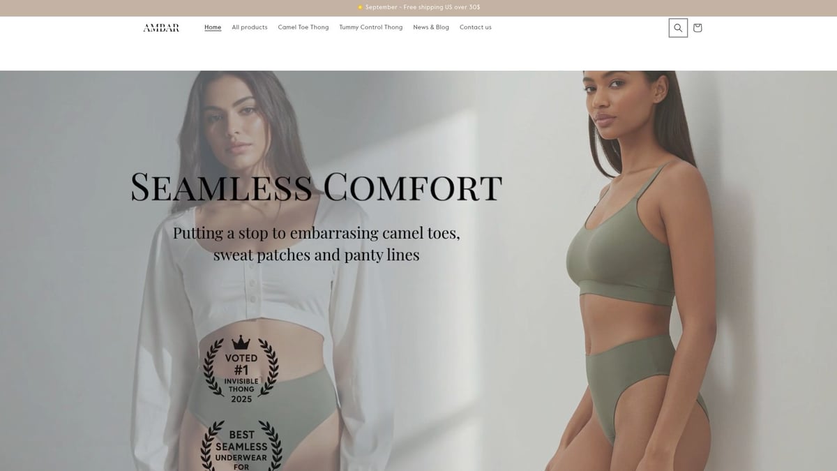 9 Best No Camel Toe Undies for Seamless Comfort in 2025 - Ambar Wear Invisible Camel Toe Thong