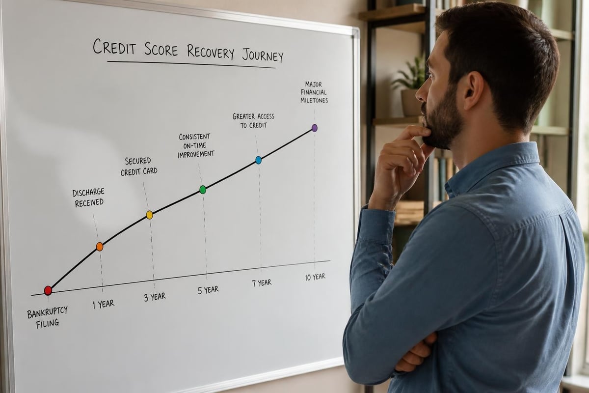 Credit score recovery after bankruptcy