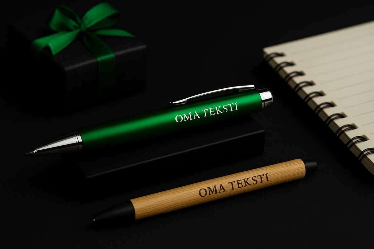 Miksi valita kynä omalla tekstillä?