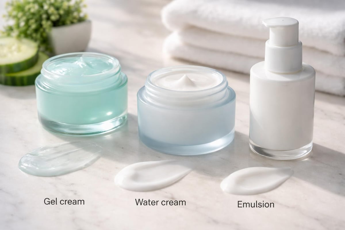 Korean moisturizer textures