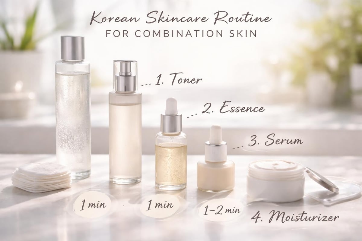 Korean skincare routine steps