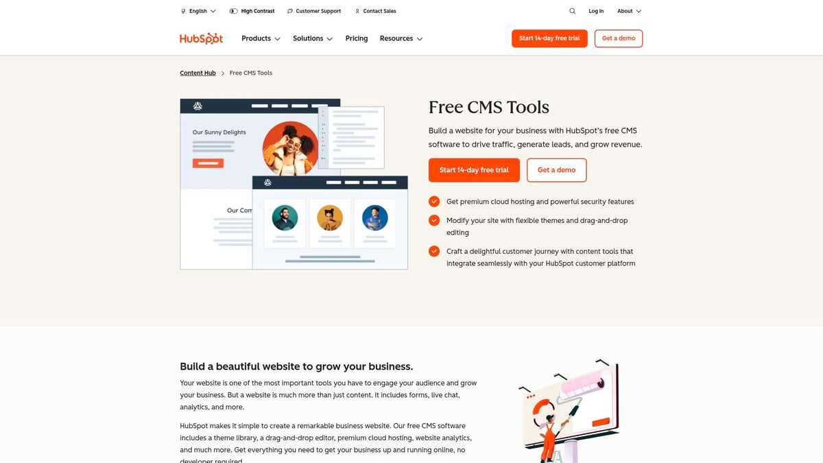 9 Essential Best Website Solutions for 2026 Success - HubSpot CMS Hub