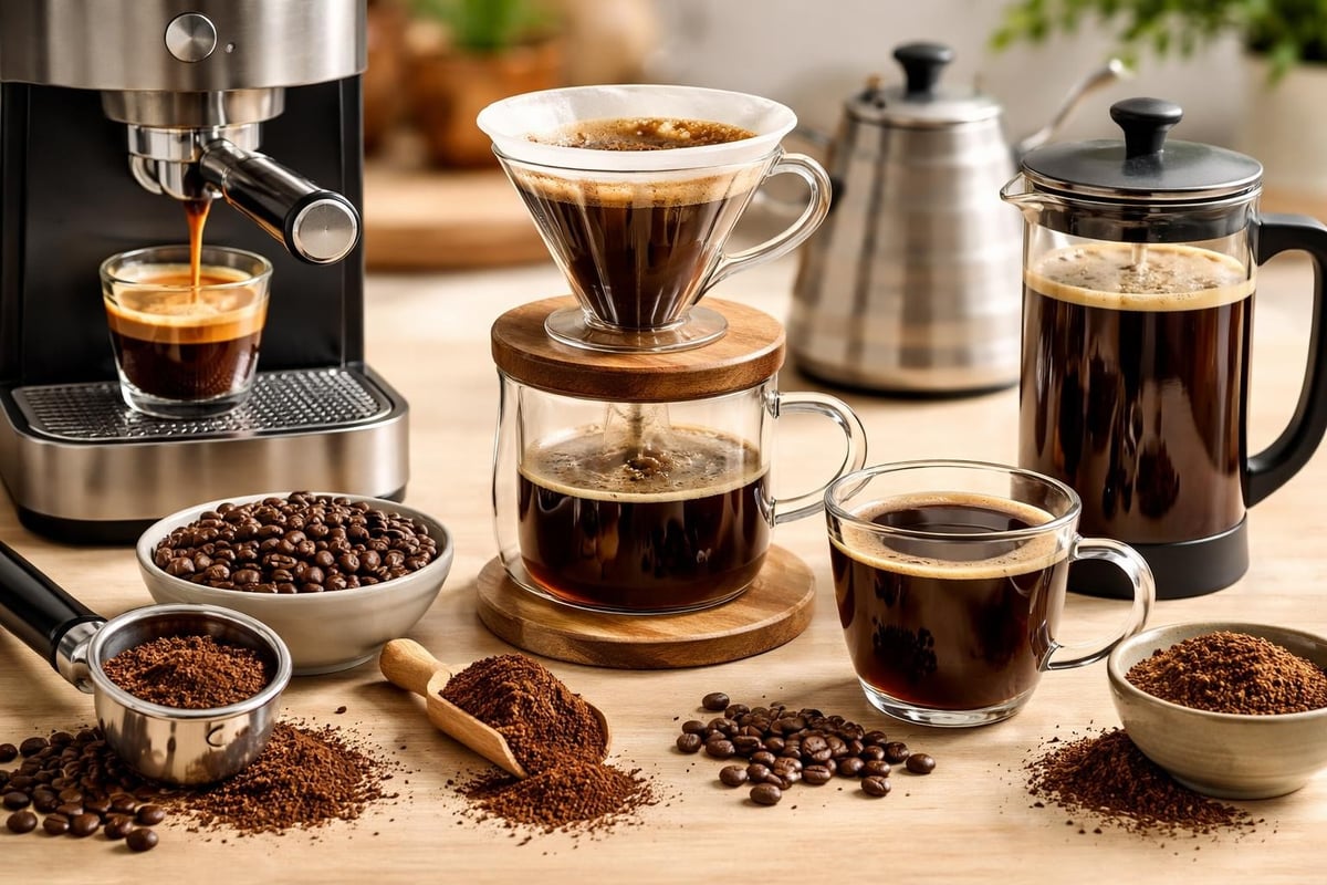 Méthodes d'extraction du café