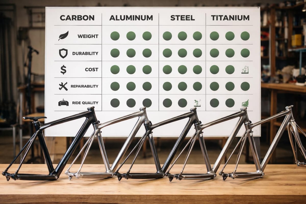 Bicycle frame materials comparison