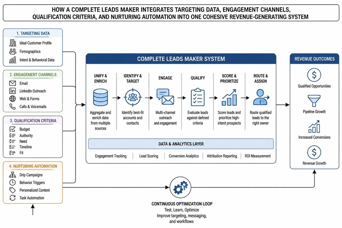 Lead generation system components