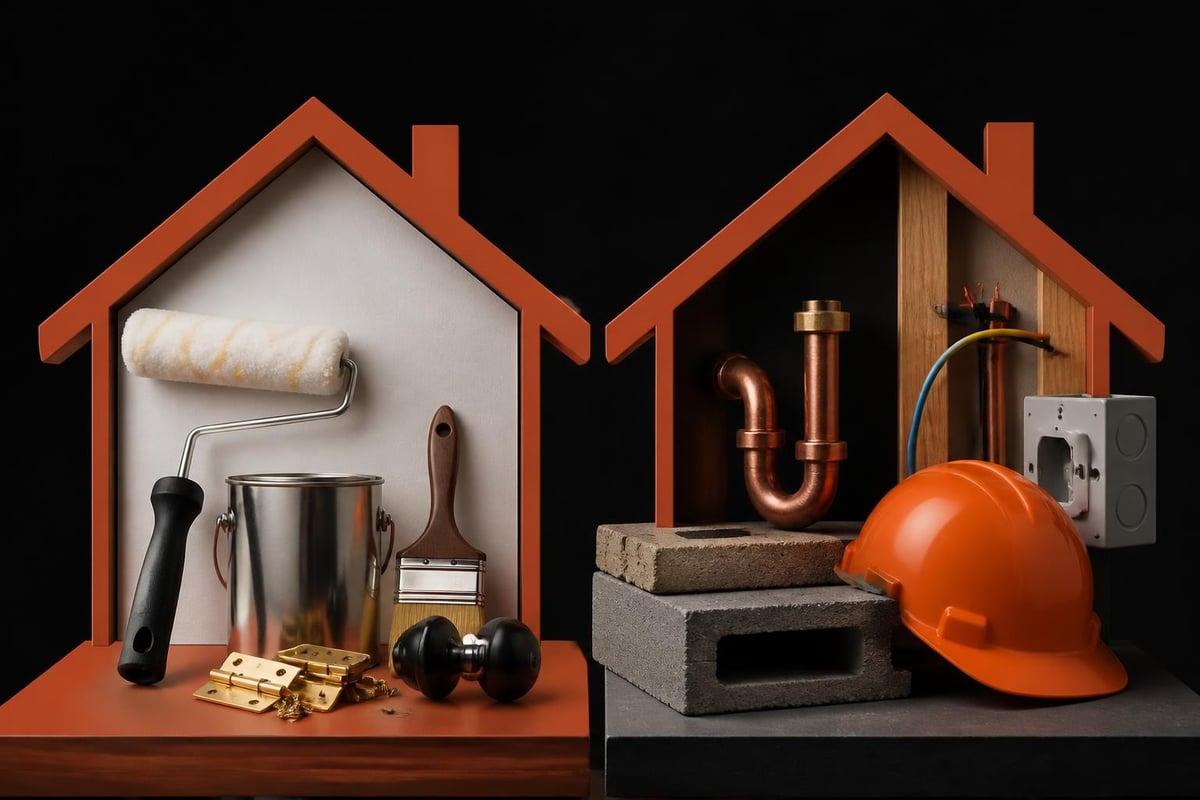 DIY versus professional renovation tasks