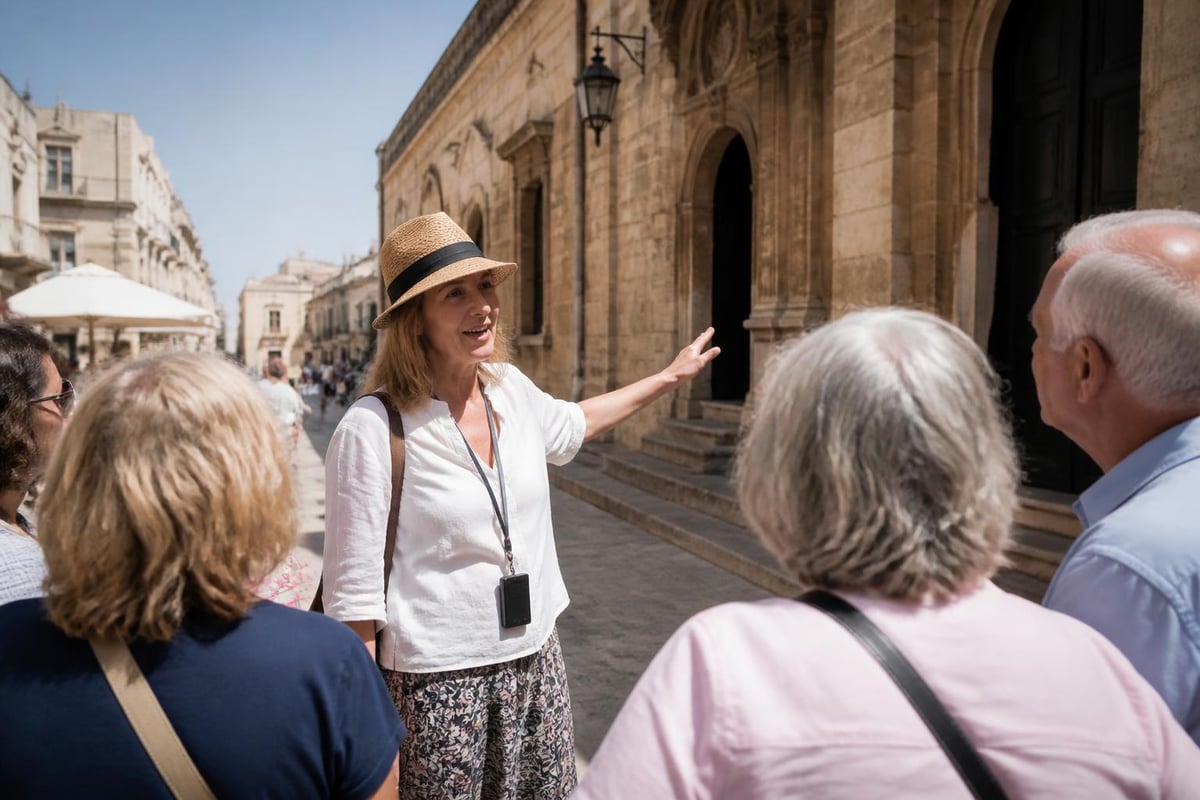 Town tour storytelling flow
