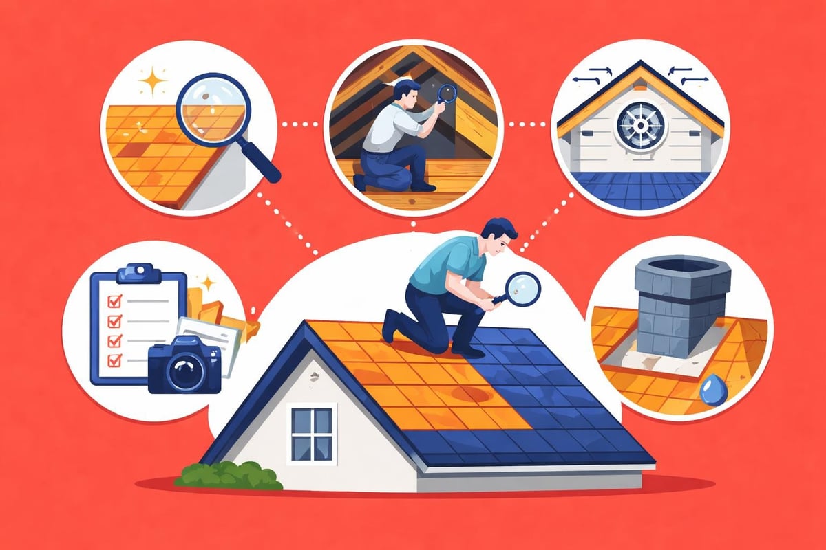 Roof inspection components