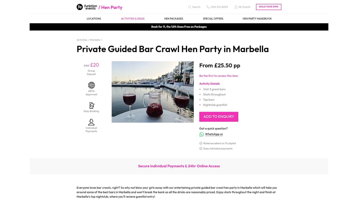 8 Best Marbella Hen Do 2026 Experiences You Can't Miss - Private Guided Bar Crawl