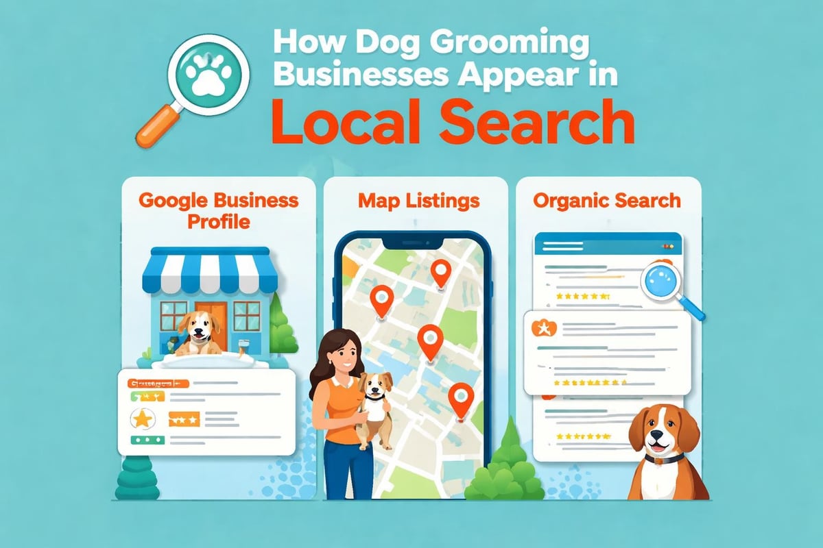 Local search visibility for groomers