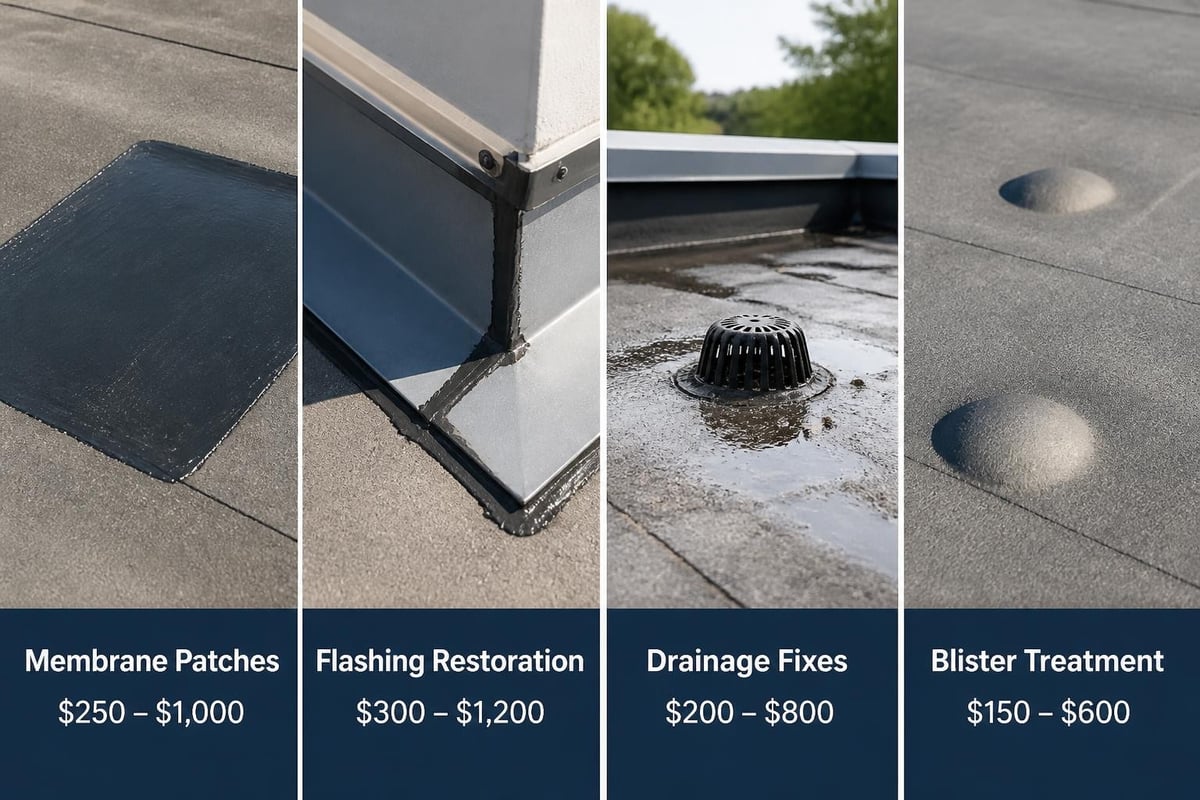 Common flat roof repairs