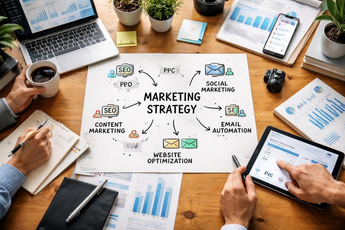 Top Marketing Agency 1 Integrated marketing channels working together