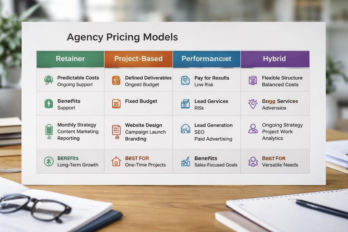 Top Marketing Agency 3 Marketing agency pricing models comparison