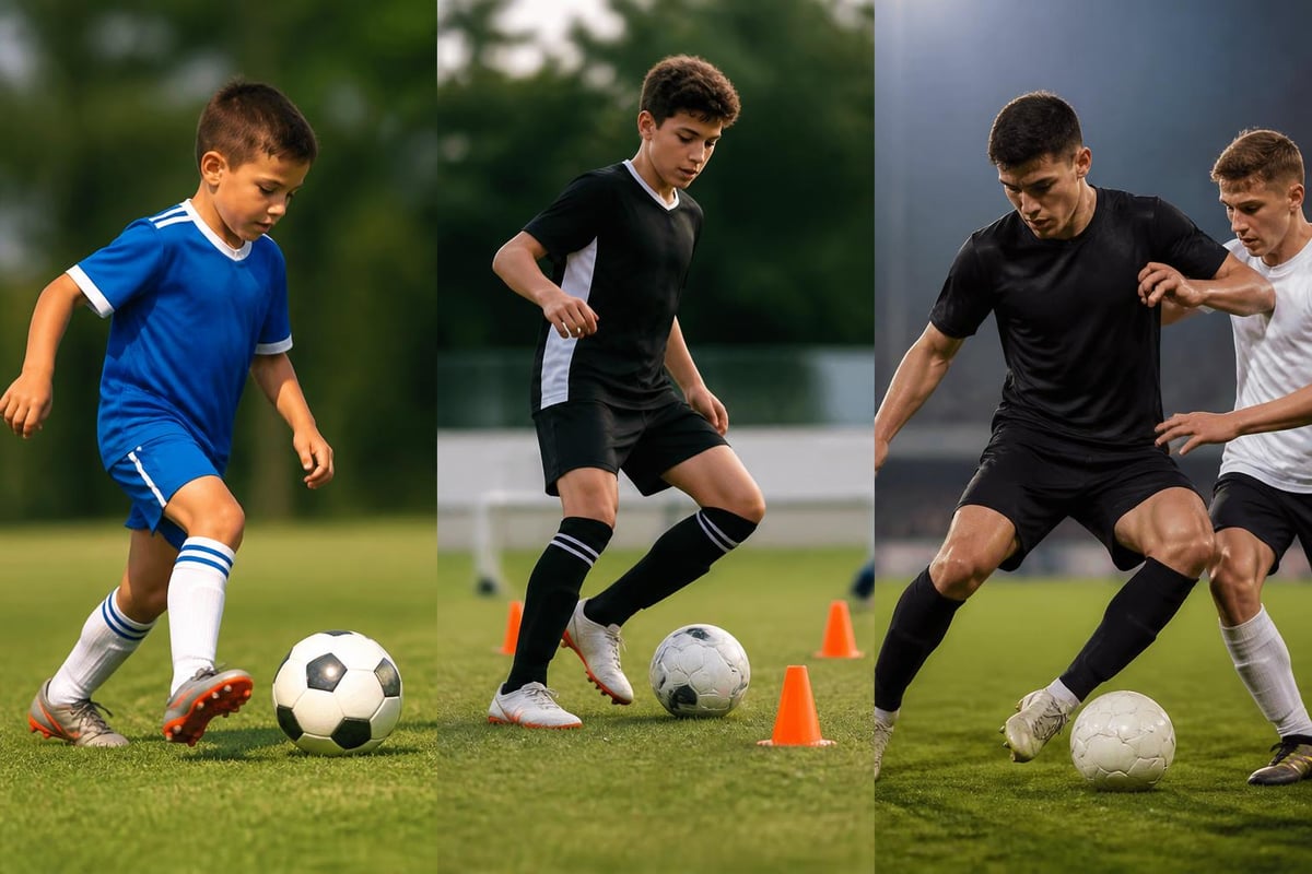 Soccer touches progression by age