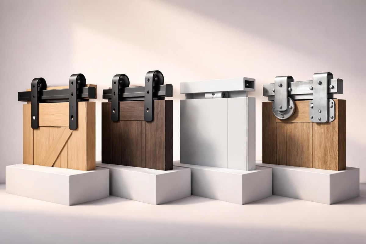 Sliding door kit styles