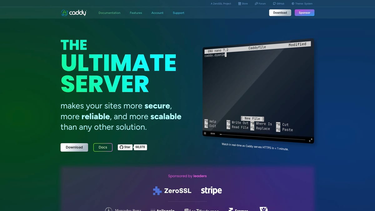 7 Essential Linux Reverse Proxy Solutions to Try in 2025 - Caddy Server