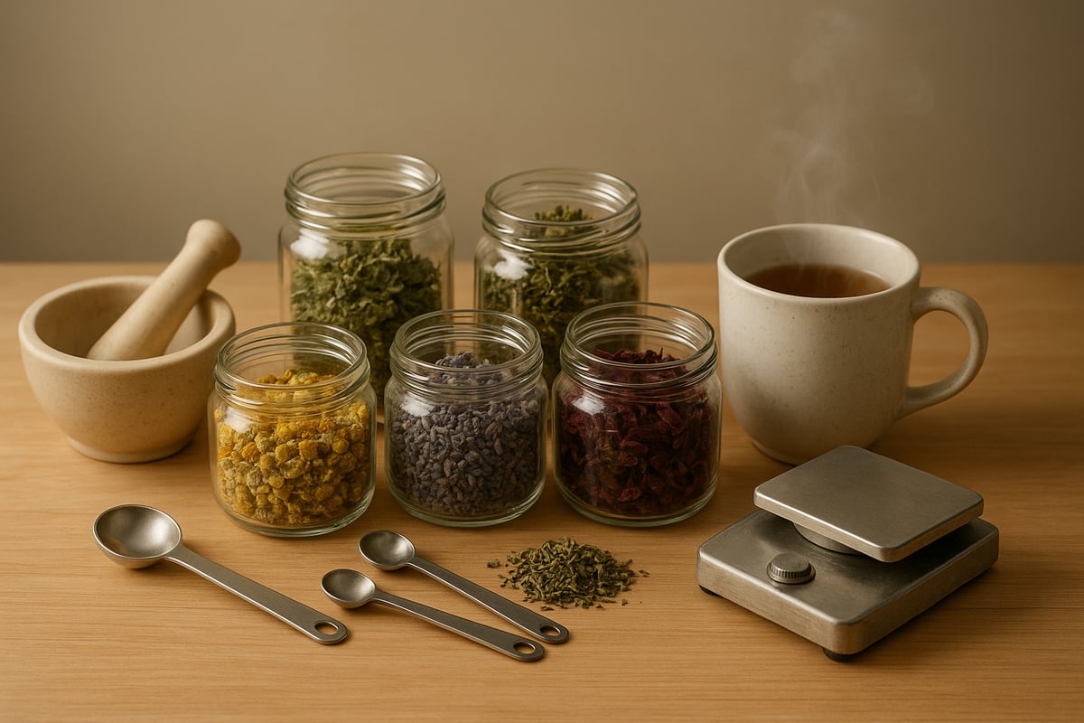 Étapes Chronologiques pour Composer un Mélange de Plantes à Tisane