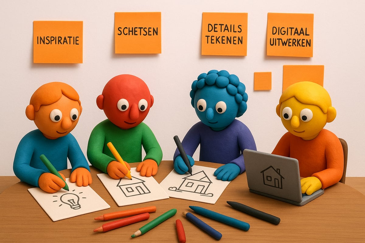 Stappenplan: van idee tot schets