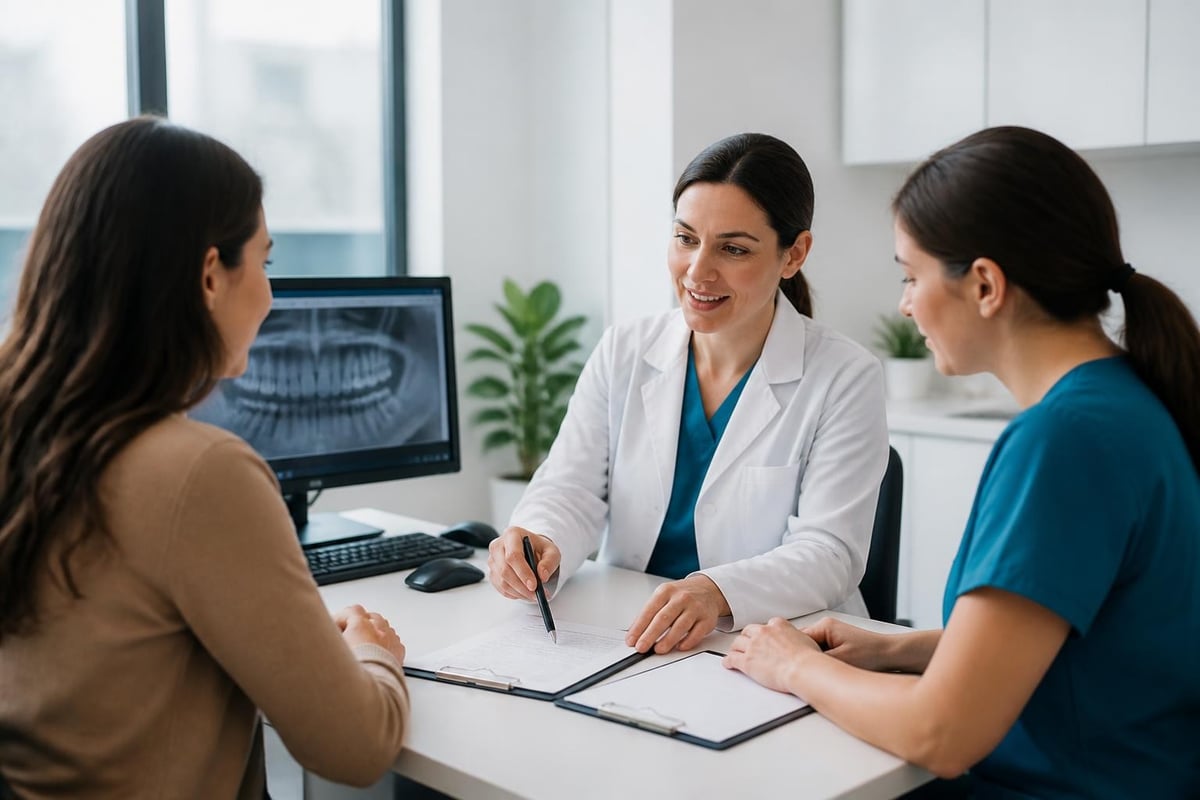 Dental implant insurance claim workflow
