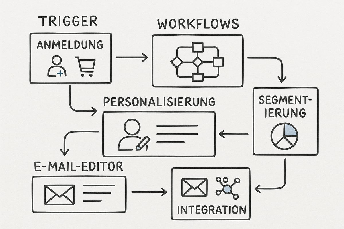 Die wichtigsten Komponenten moderner E-Mail-Automatisierung