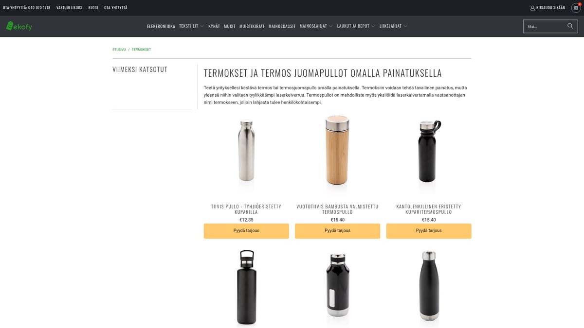 6 Inspiroivaa Paras Liikelahja 2025 Ideaa Yrityksille - Ekologinen termosmuki omalla logolla