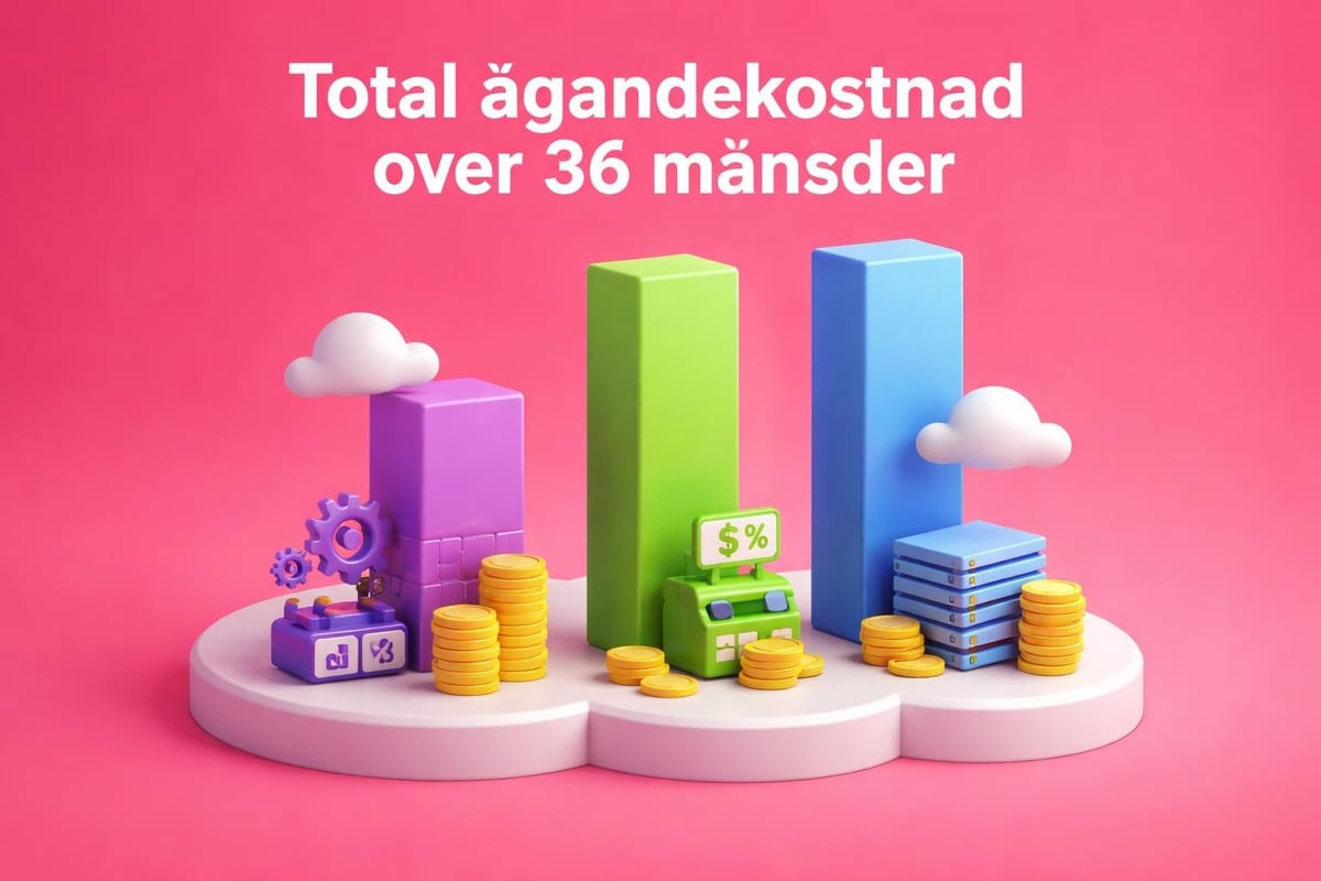 Kostnadsjämförelse e-handelsplattformar