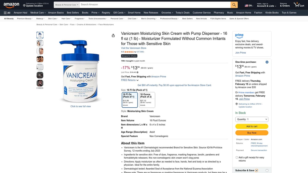 Top 10 Dry Skin Cream Eczema Solutions for 2026 - Vanicream Moisturizing Skin Cream