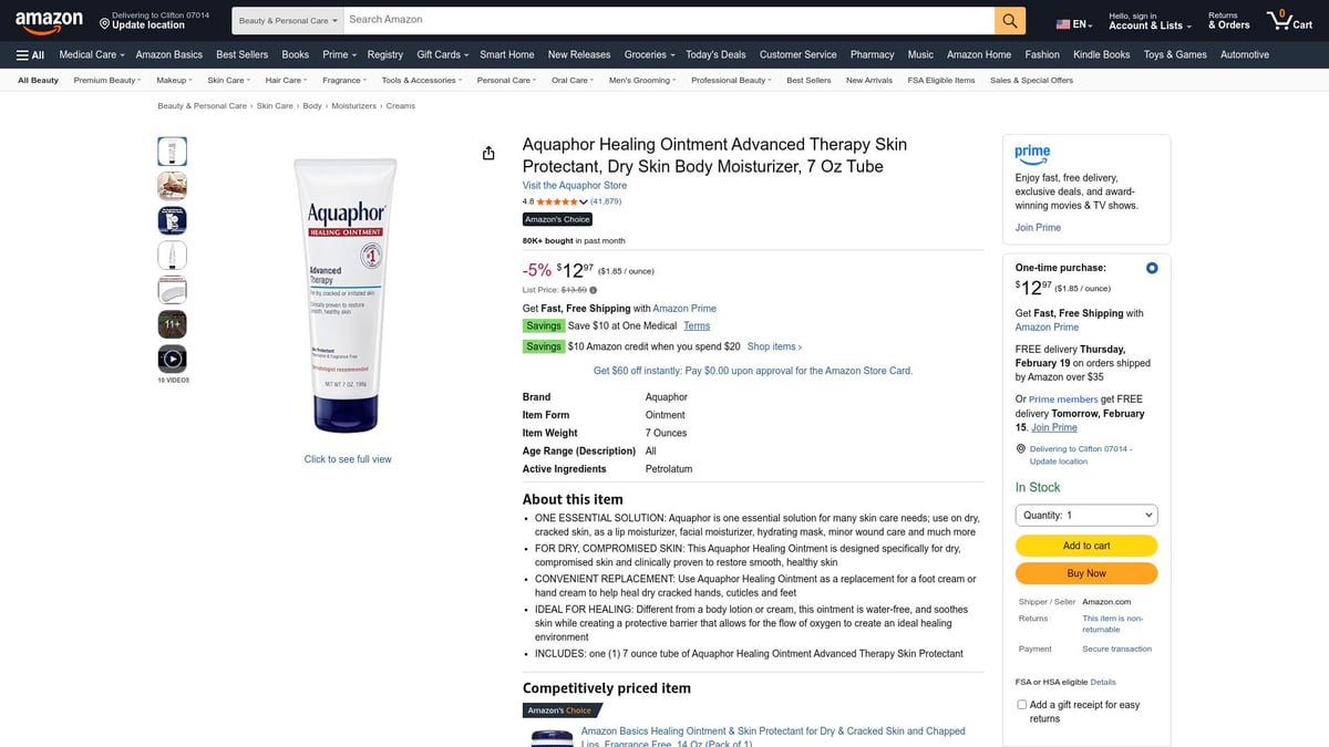 Top 10 Dry Skin Cream Eczema Solutions for 2026 - Aquaphor Healing Ointment