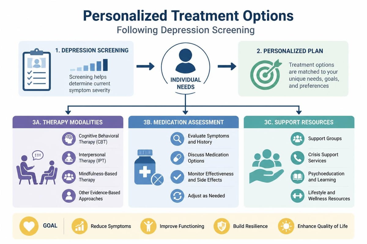 Treatment pathways after screening