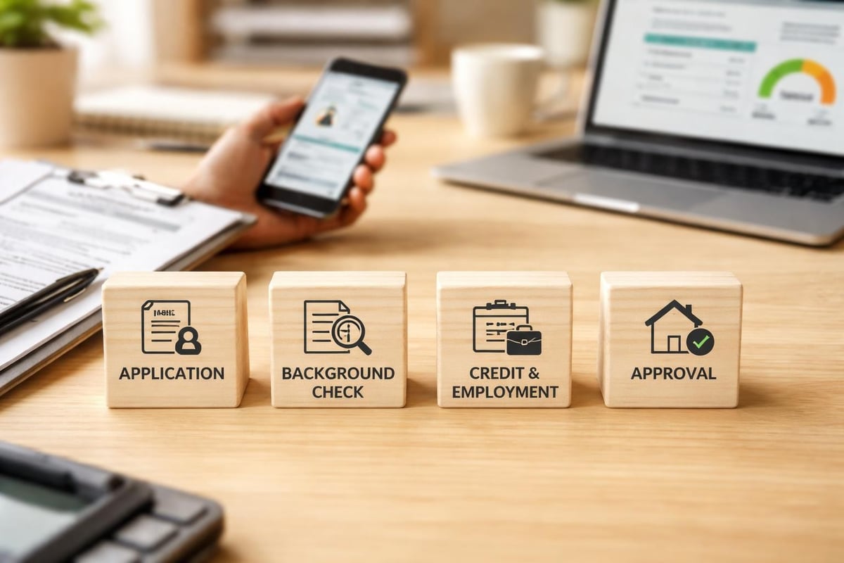 Tenant screening process workflow