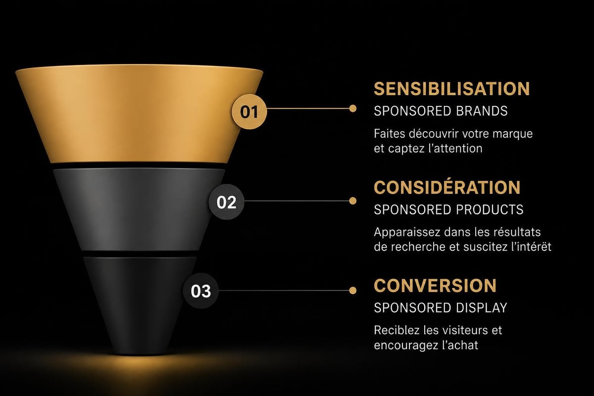 Amazon PPC campaign funnel