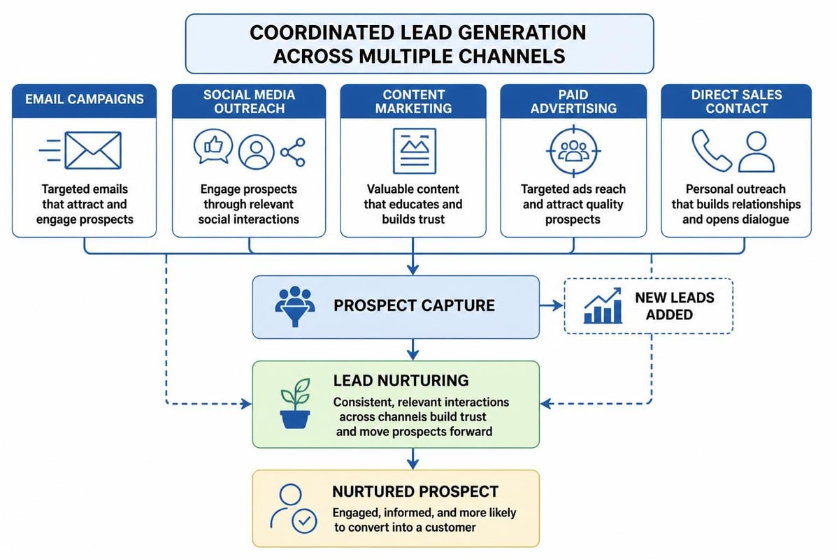 Multi-channel lead generation