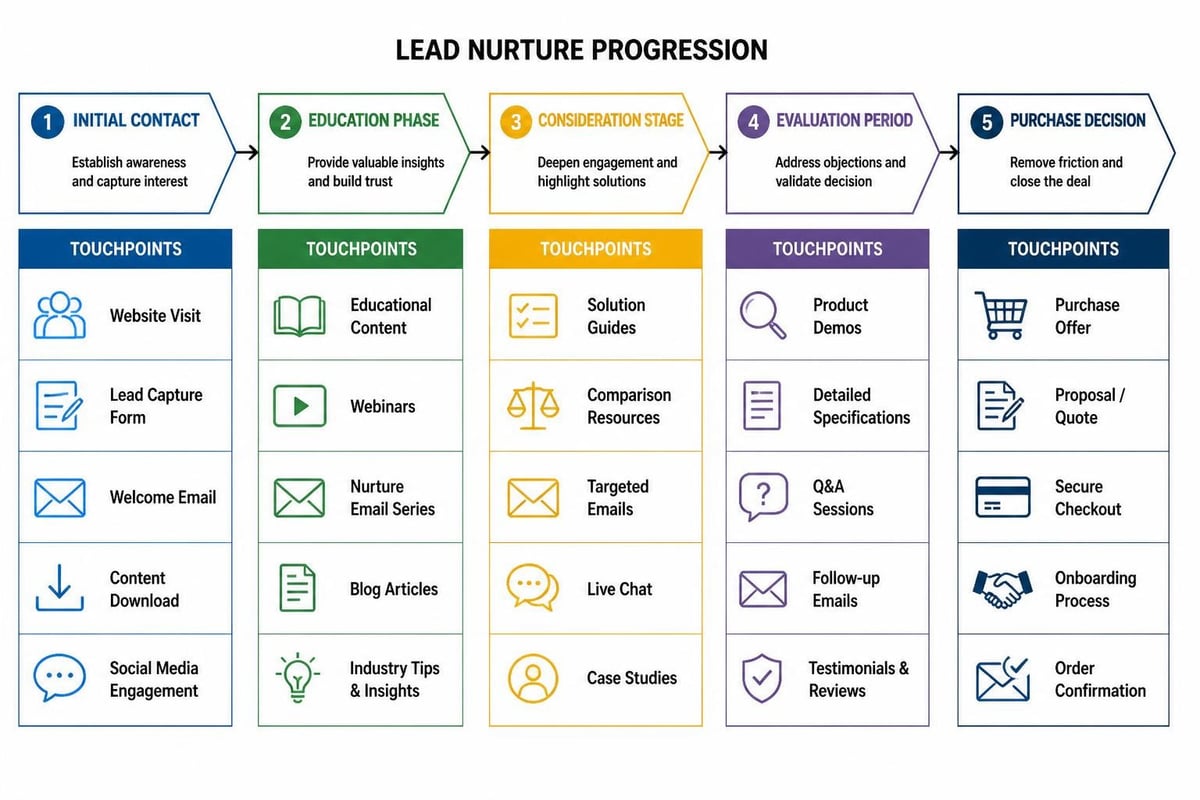 Lead nurturing stages