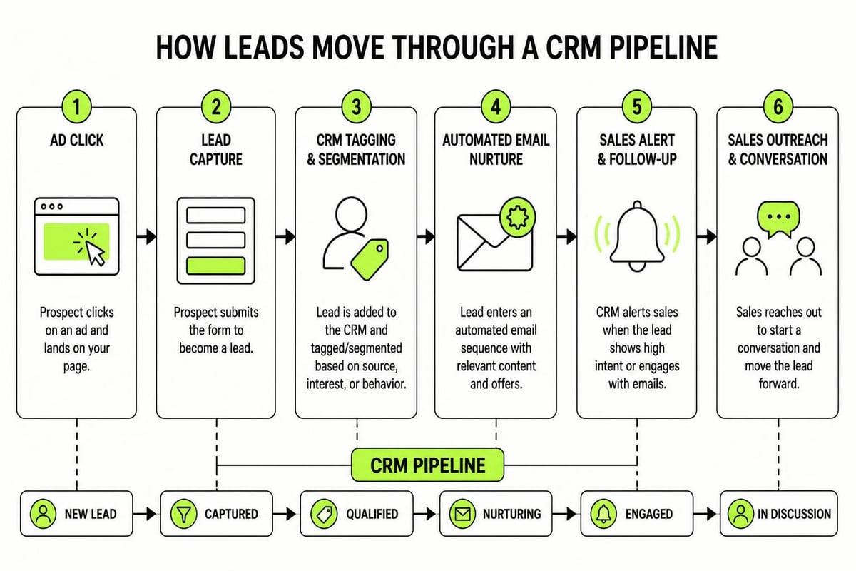 CRM pipeline flow