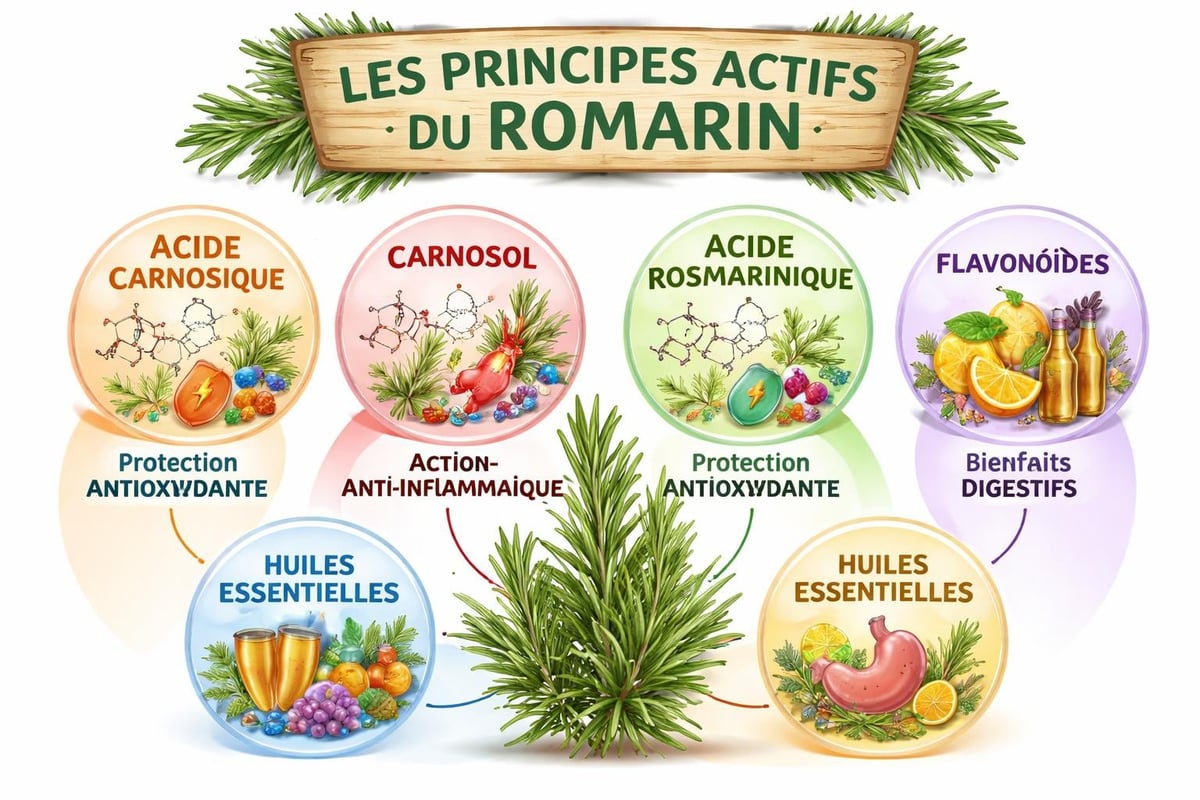 Composition du romarin