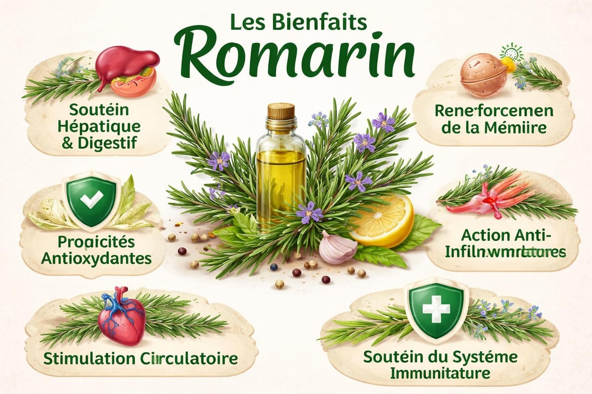 Bienfaits santé du romarin
