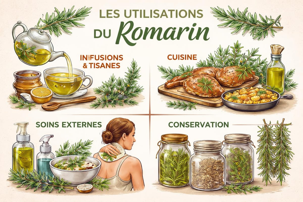 Utilisations du romarin