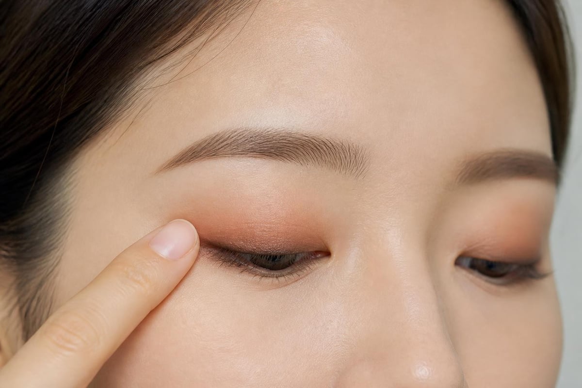 Gradient eye makeup technique