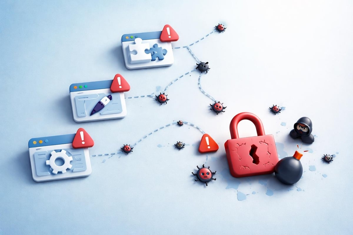 Website-Sicherheitslücken durch fehlende Updates