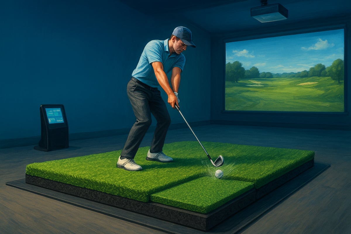 Why Your Golf Simulator Mat Choice Matters