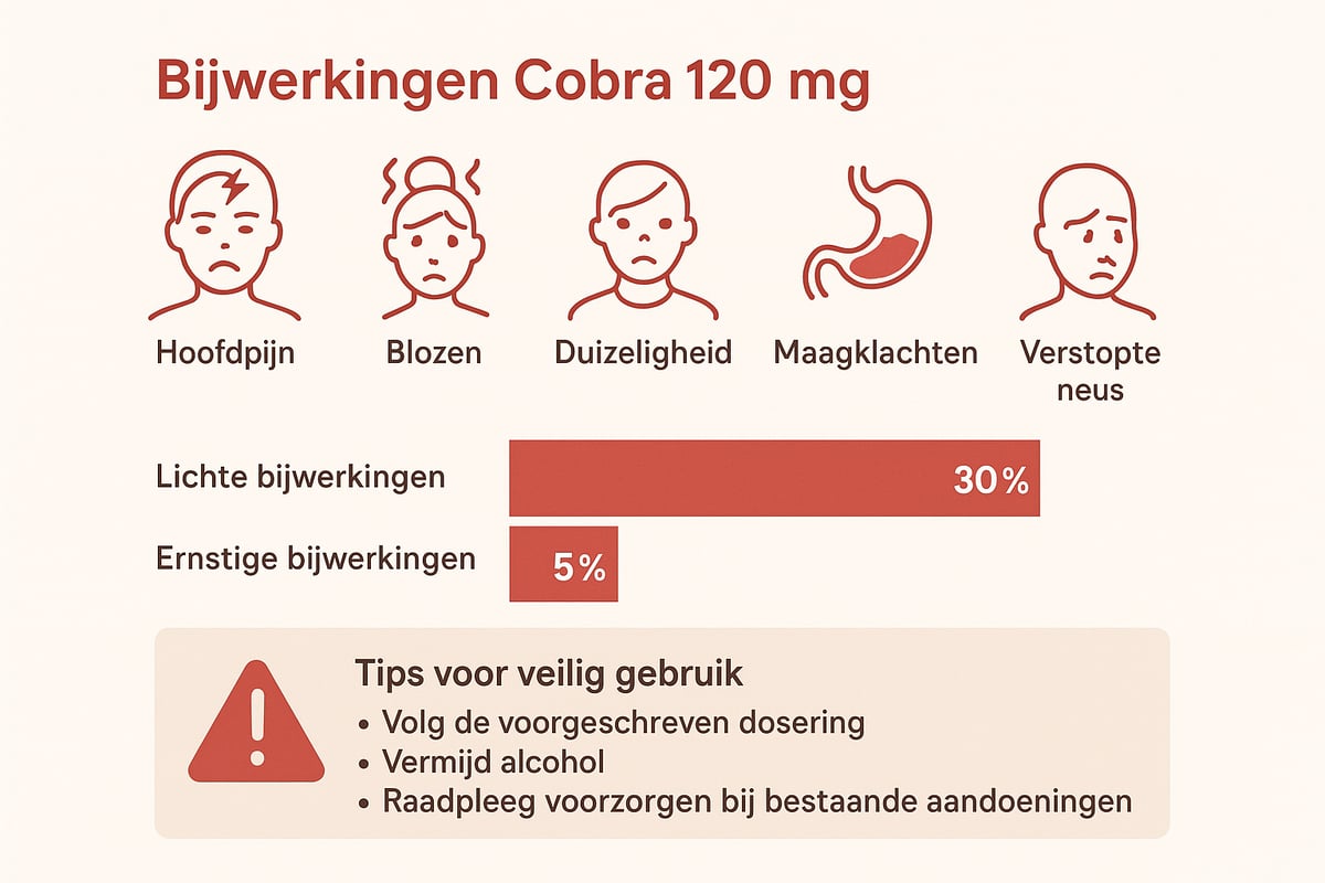 Bijwerkingen en Veiligheid van Cobra 120 mg