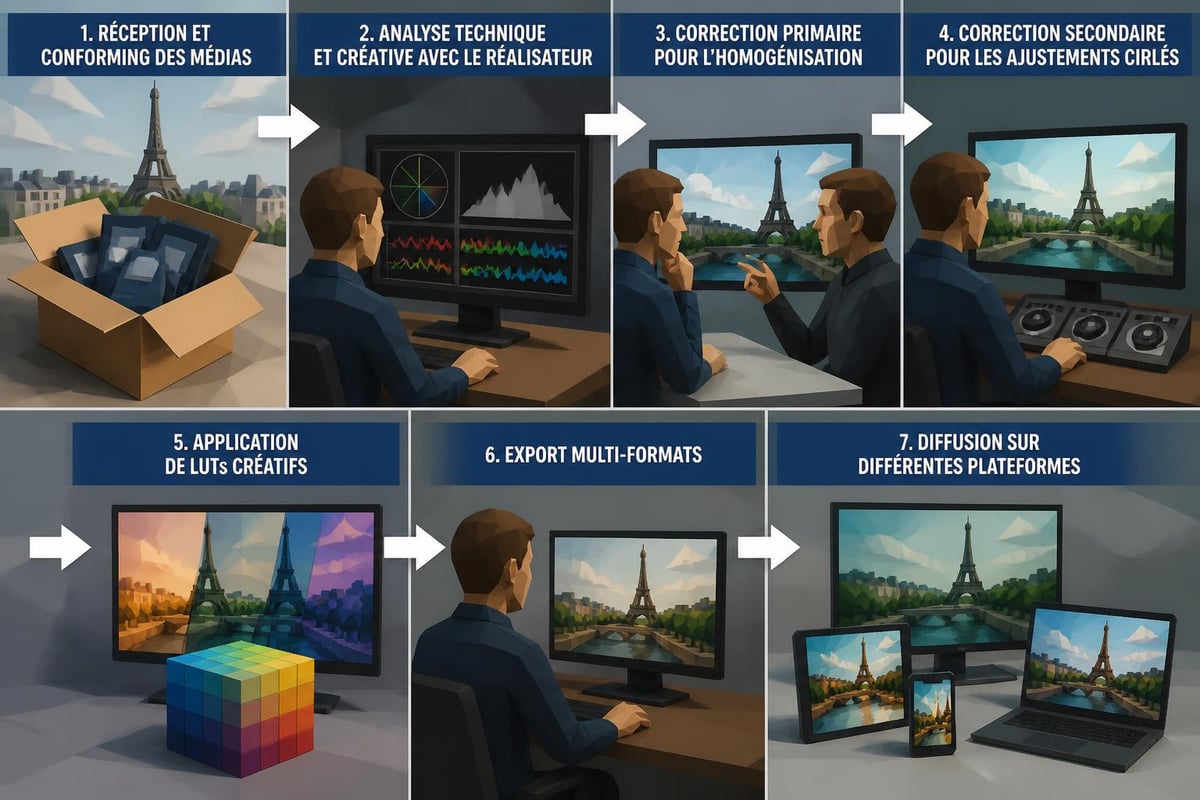 Workflow étalonnage professionnel