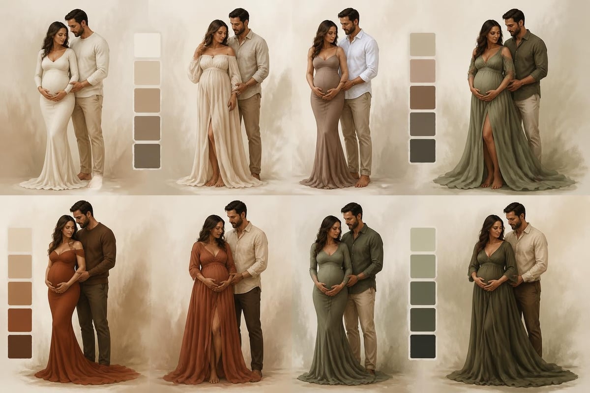 Maternity wardrobe coordination