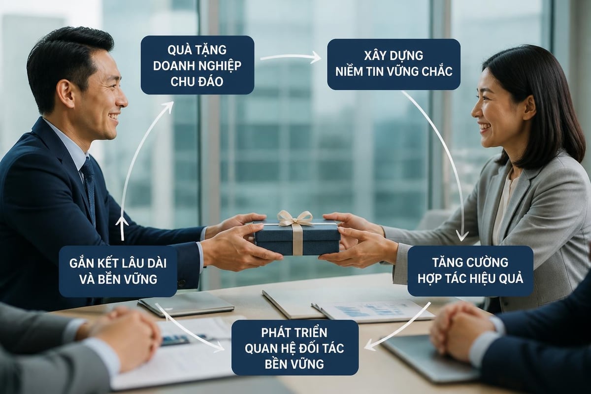 Quà Tặng Đối Tác: Bí Quyết Tạo Ấn Tượng Và Xây Dựng Mối Quan Hệ Bền Vững 1 Quà tặng đối tác xây dựng lòng tin
