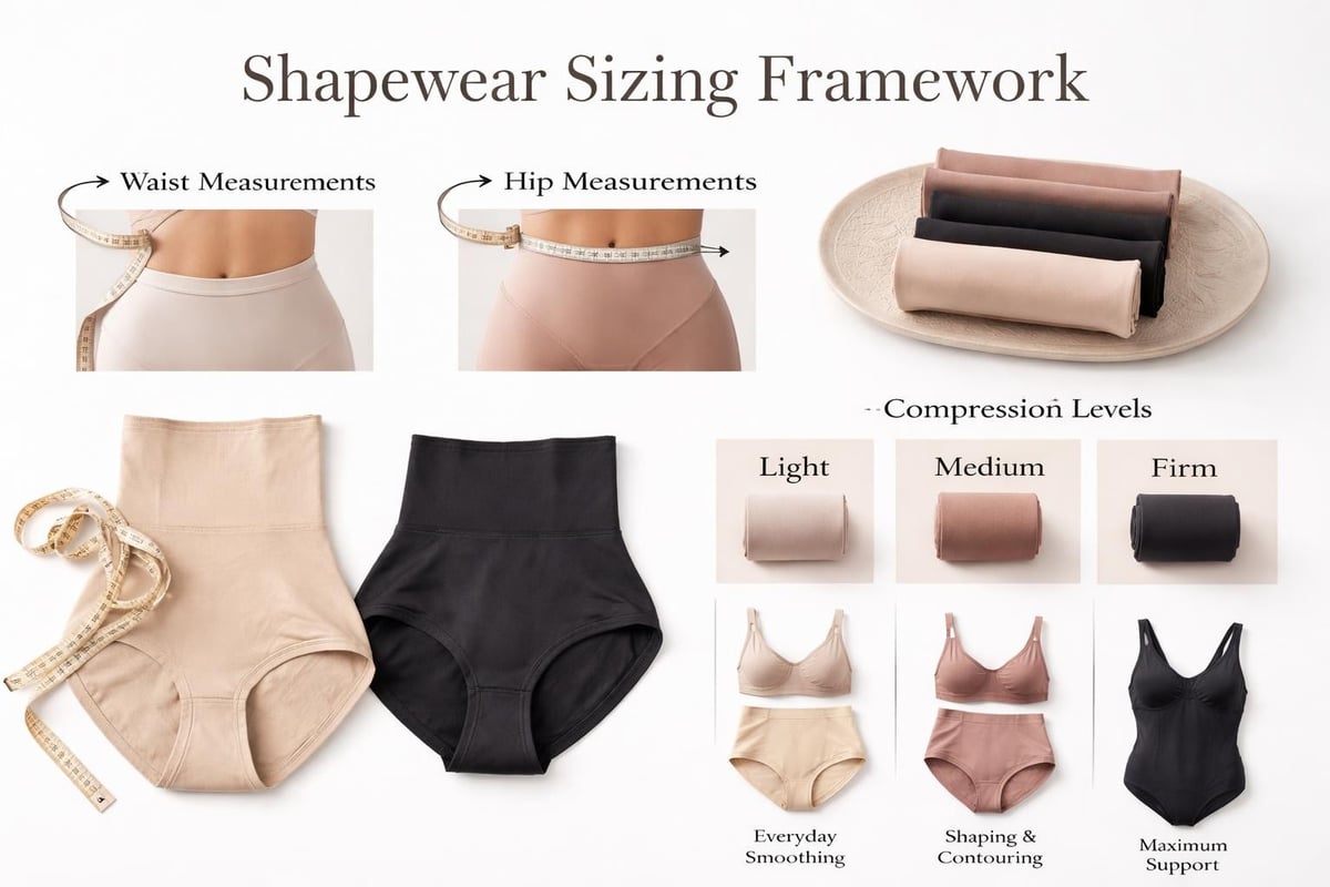 Shapewear sizing chart