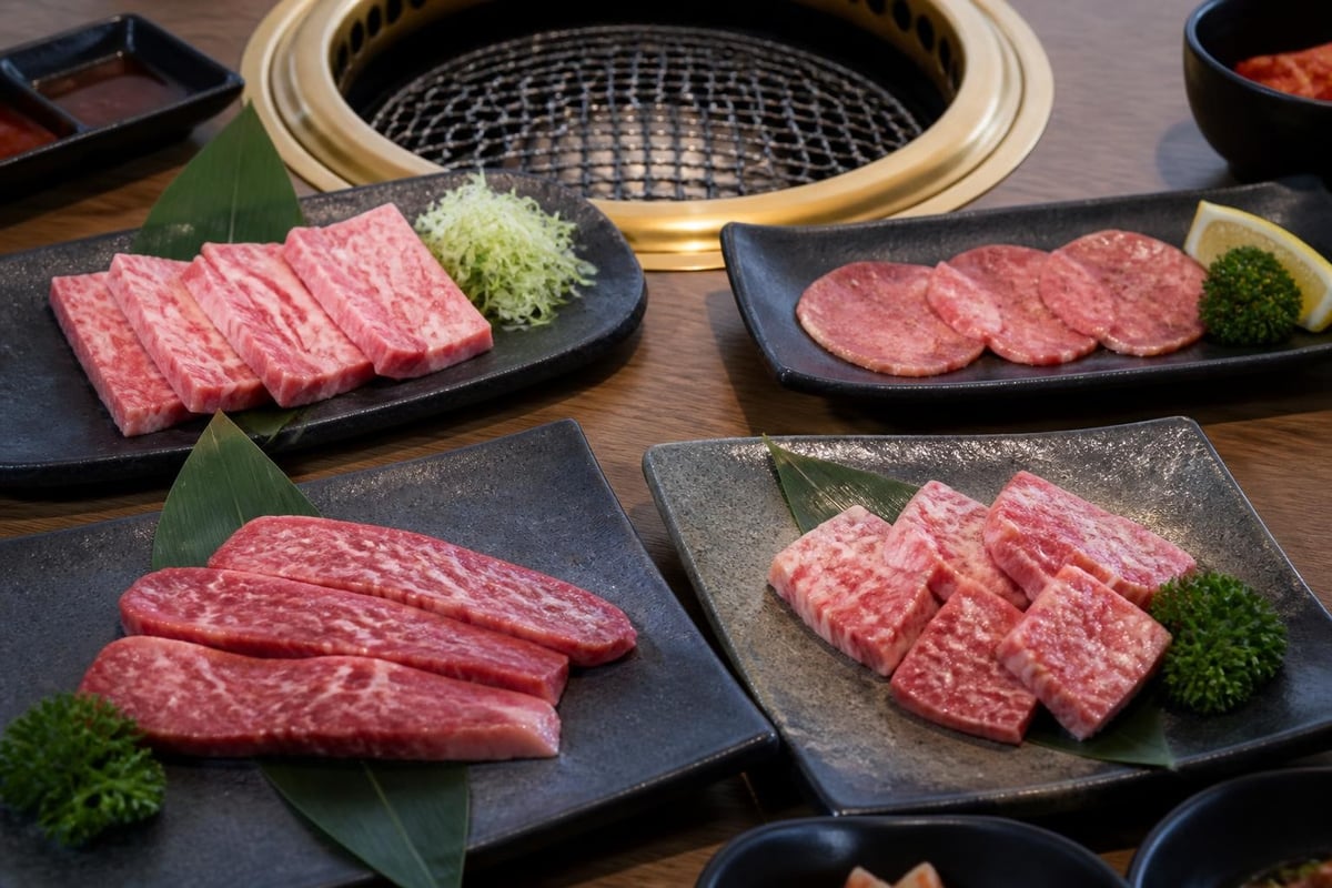 Yakiniku cuts and preparation