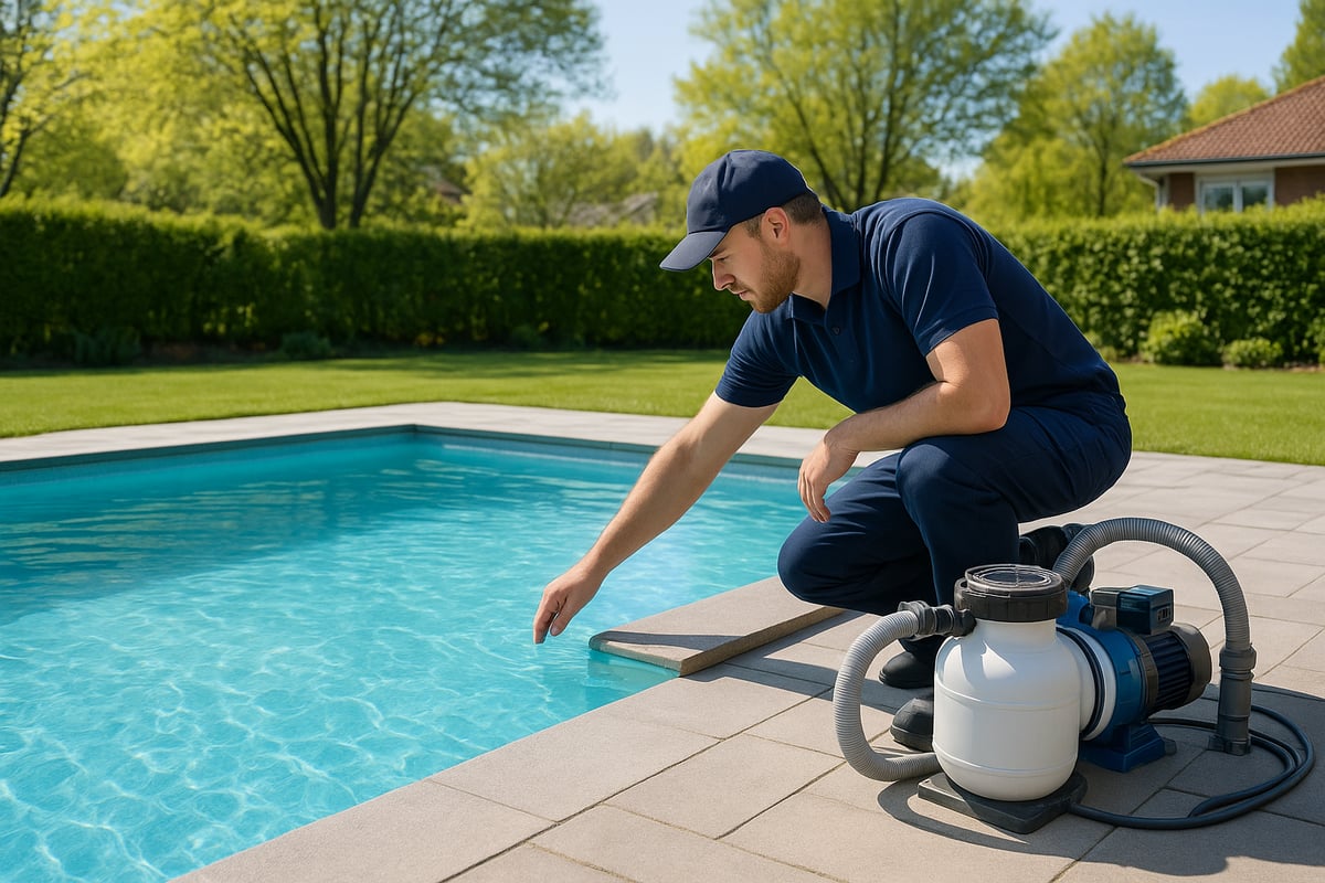 Steg-för-steg: Säsongsservice för Poolen