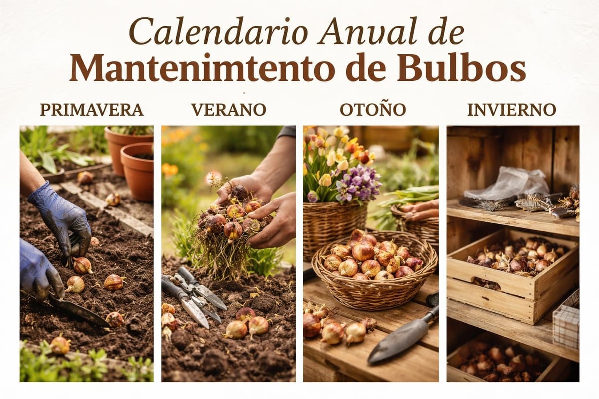 Cuidados estacionales de bulbos
